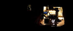 Behind the scenes of video production in studio which filming a online movie with professional set u