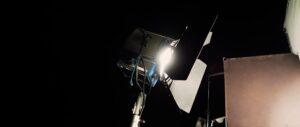 Film light for video production camera in studio set or Use as studio photo shoot light